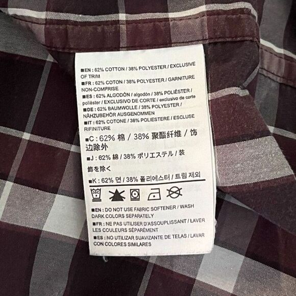 Arc'teryx Mens Size XL Brohm Plaid Cotton Short Sleeve Button Down Shirt Casual - Picture 5 of 12